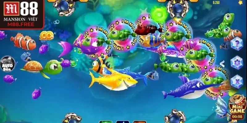 Hiệu ứng mượt mà tạo cảm giác thư giãn khi bắn Lucky Pond