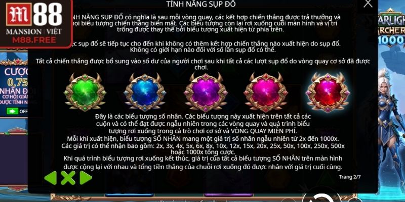 Kinh nghiệm khi đặt cược Starlight Archer 1000 M88