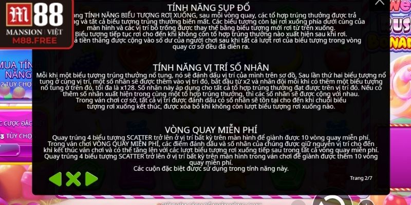 Mẹo hữu ích khi chơi Sweet Rush Bonanza M88